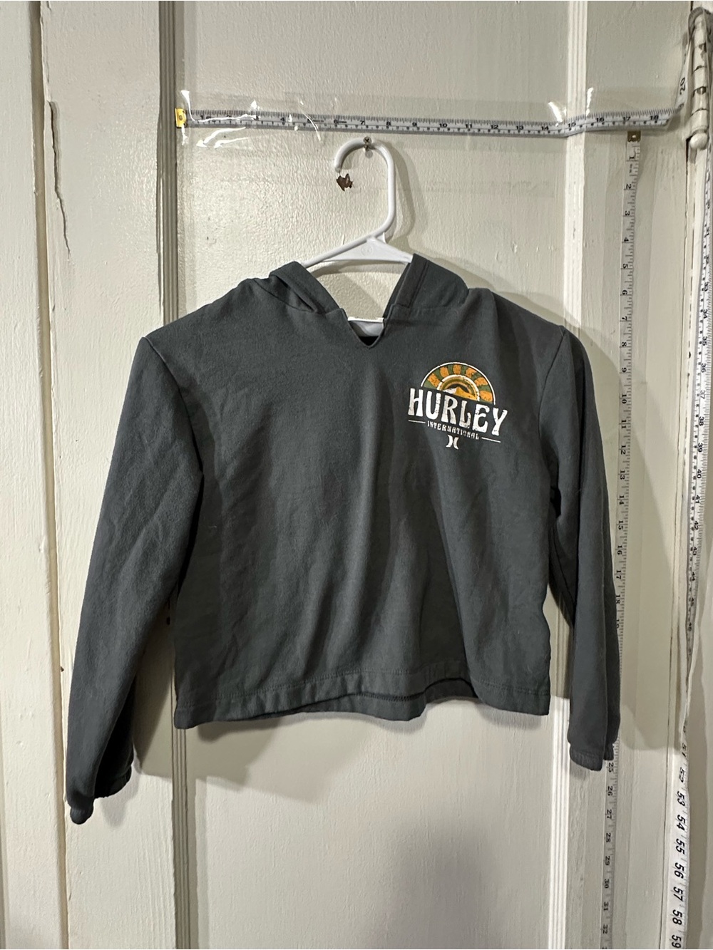 Hurley Kids' Charcoal Hoodie Top - Gray